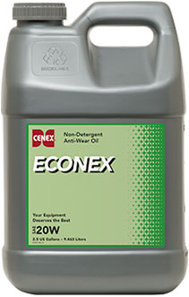Cenex Econex non-detergent anti-wear oil product container