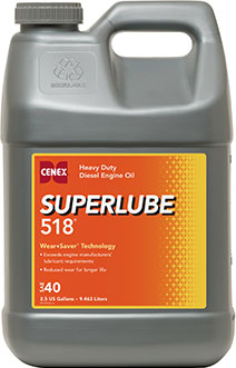 Cenex Superlube 518 heavy duty diesel engine oil product jug