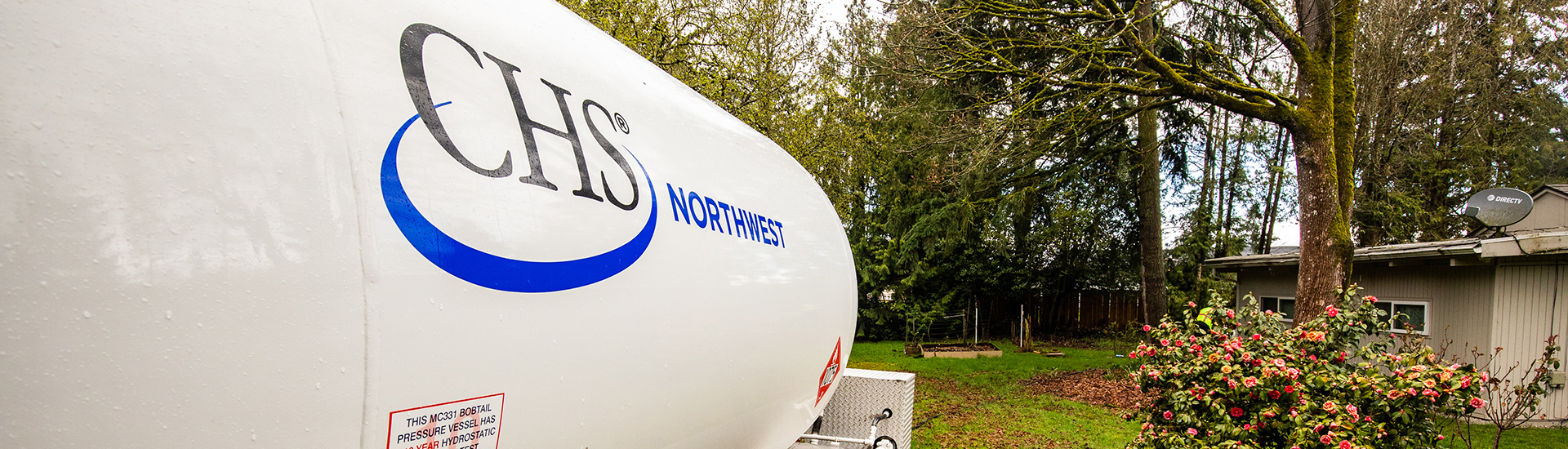 CHS Northwest propane truck delivering
