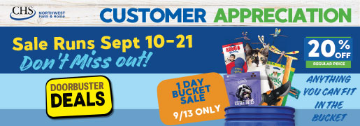 Customer Appreciate sale Sept 10-21