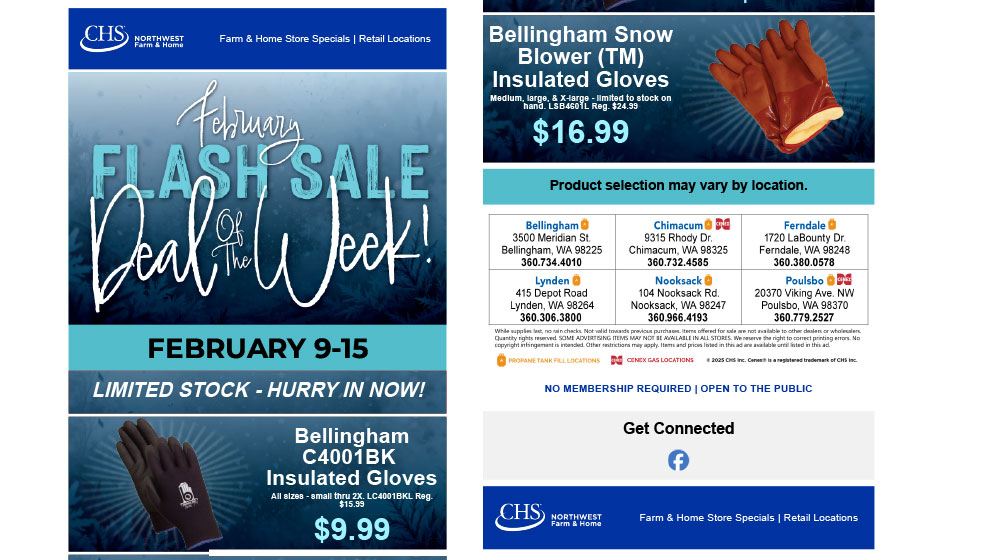 Image highlighting the February flash sale and deal of the week.