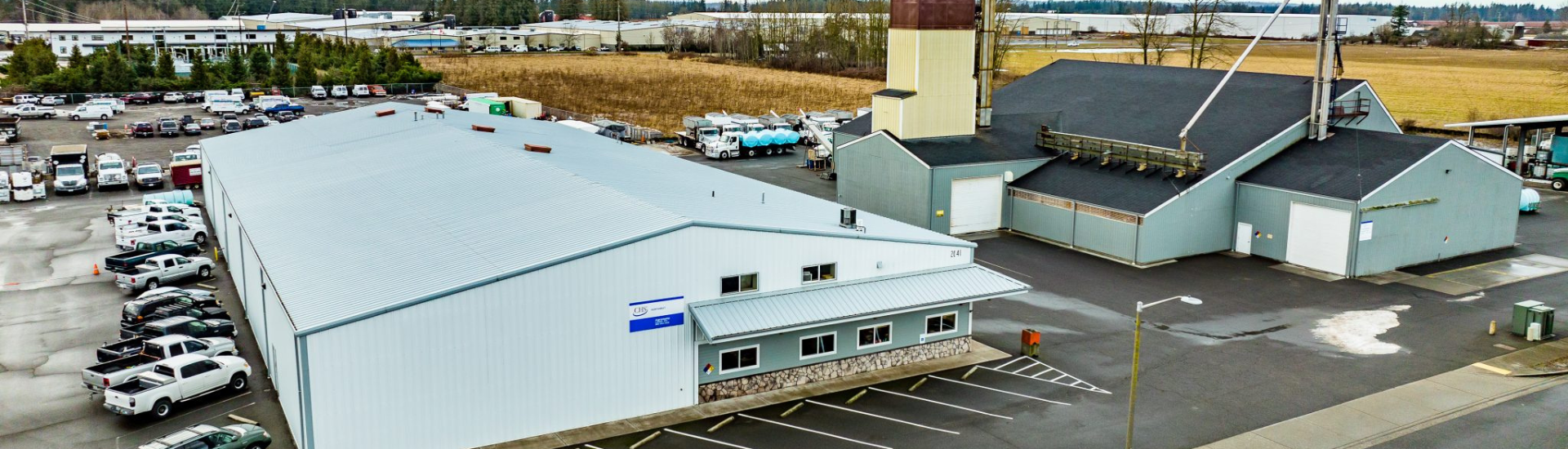 Areial image of CHS Northwest buildings